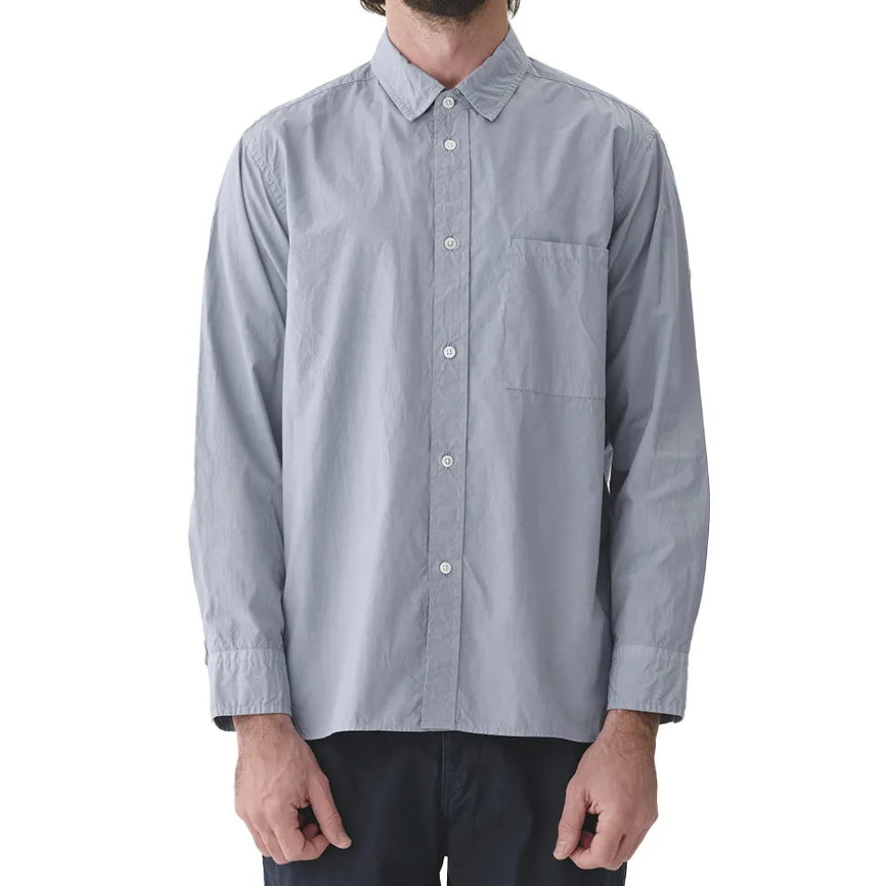 Sage de Cret - Chemise Broadcloth - Bleu< Shirts