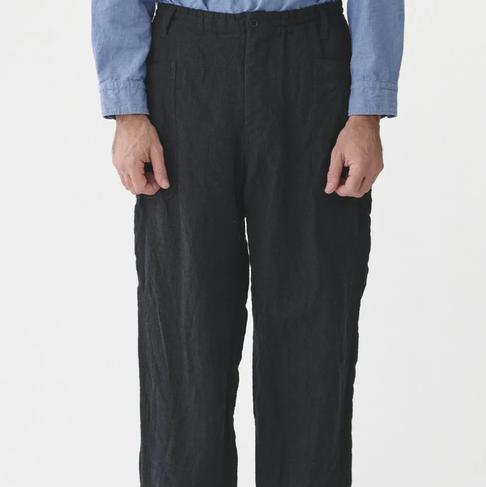 Sage de Cret - Pantalon Pegtop Herringbone - Noir< Pants