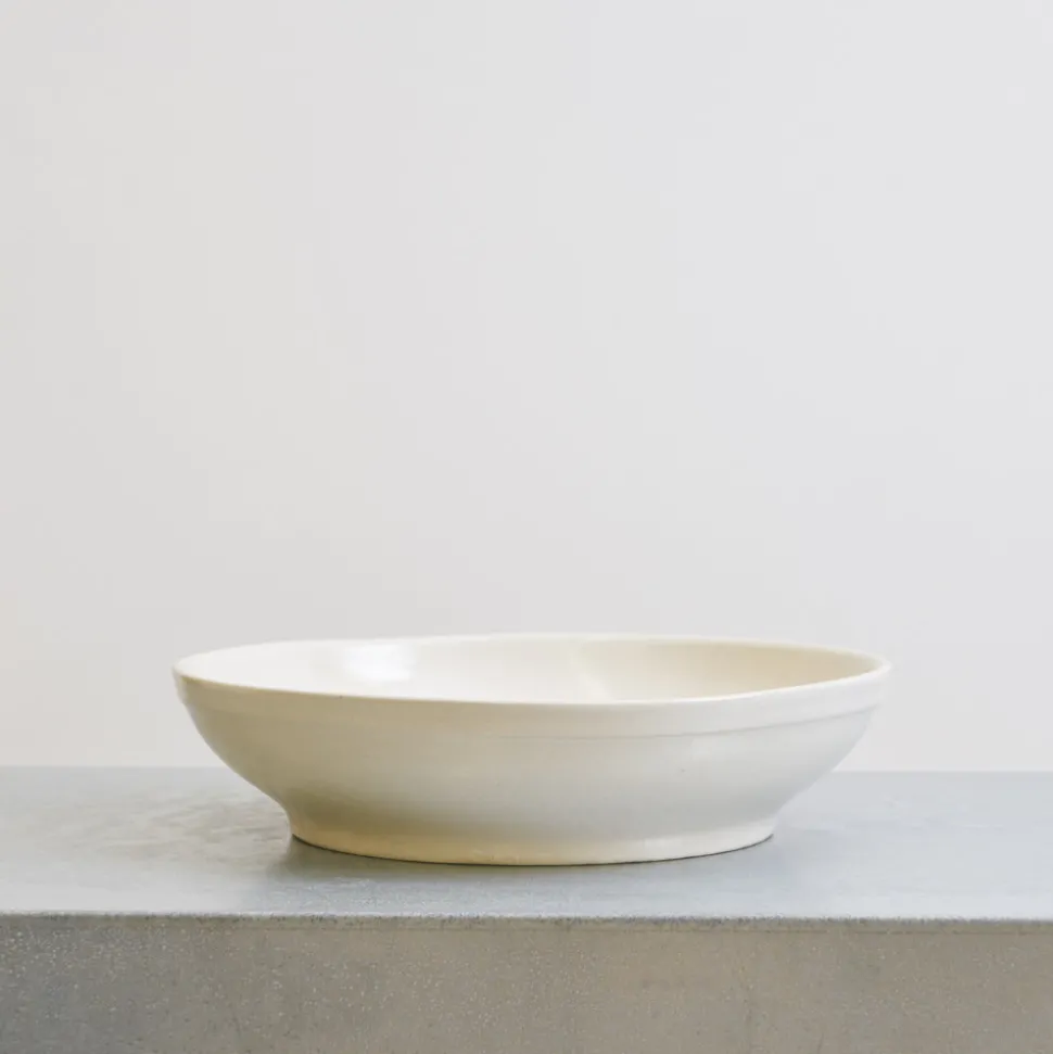 559 STONEWARE Saladier en grès fin - Blanc< Salad Bowls