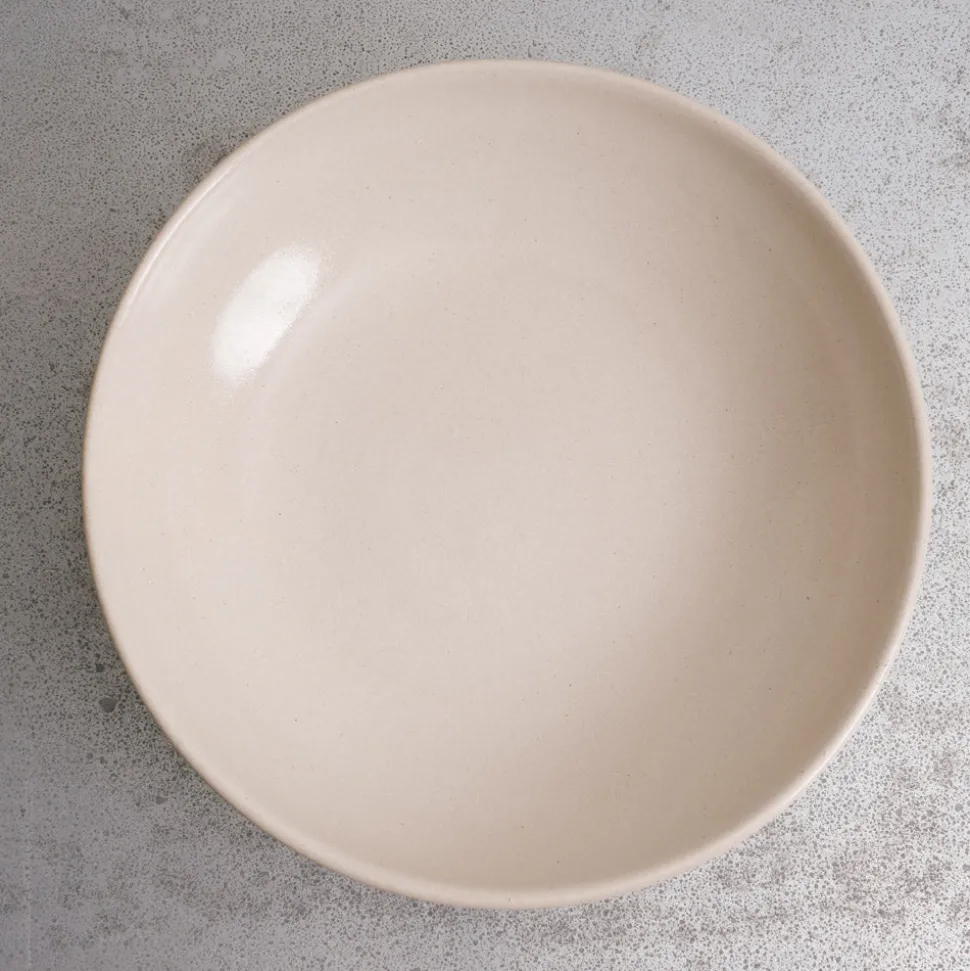 559 STONEWARE Saladier en grès fin - Blanc< Salad Bowls