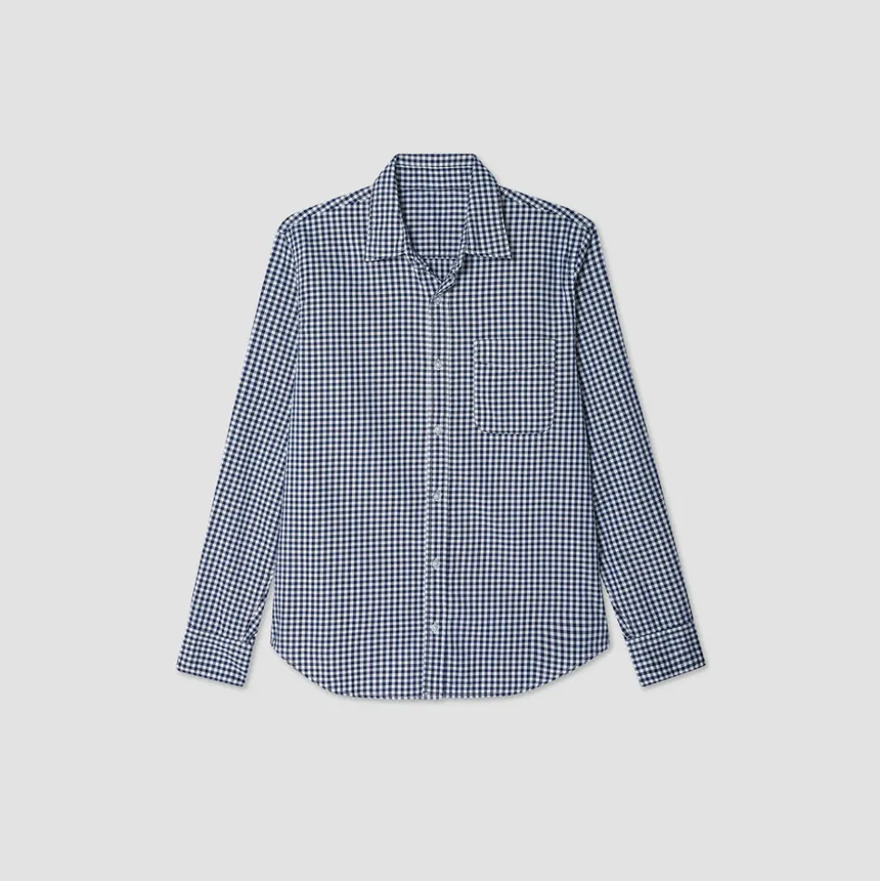 Save Khaki United - Chemise à Carreaux - Bleu< Shirts