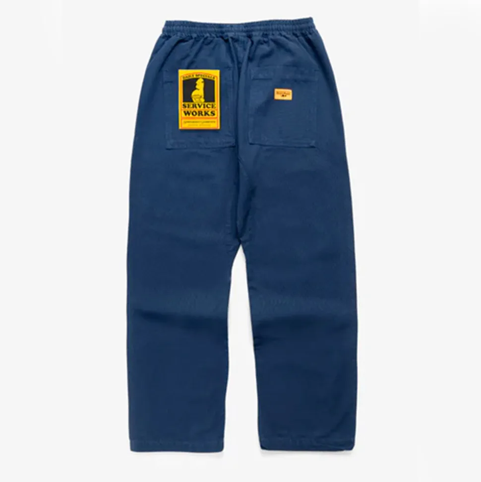 SERVICE WORKS - Pantalon Chef Canvas - Marine< Pants