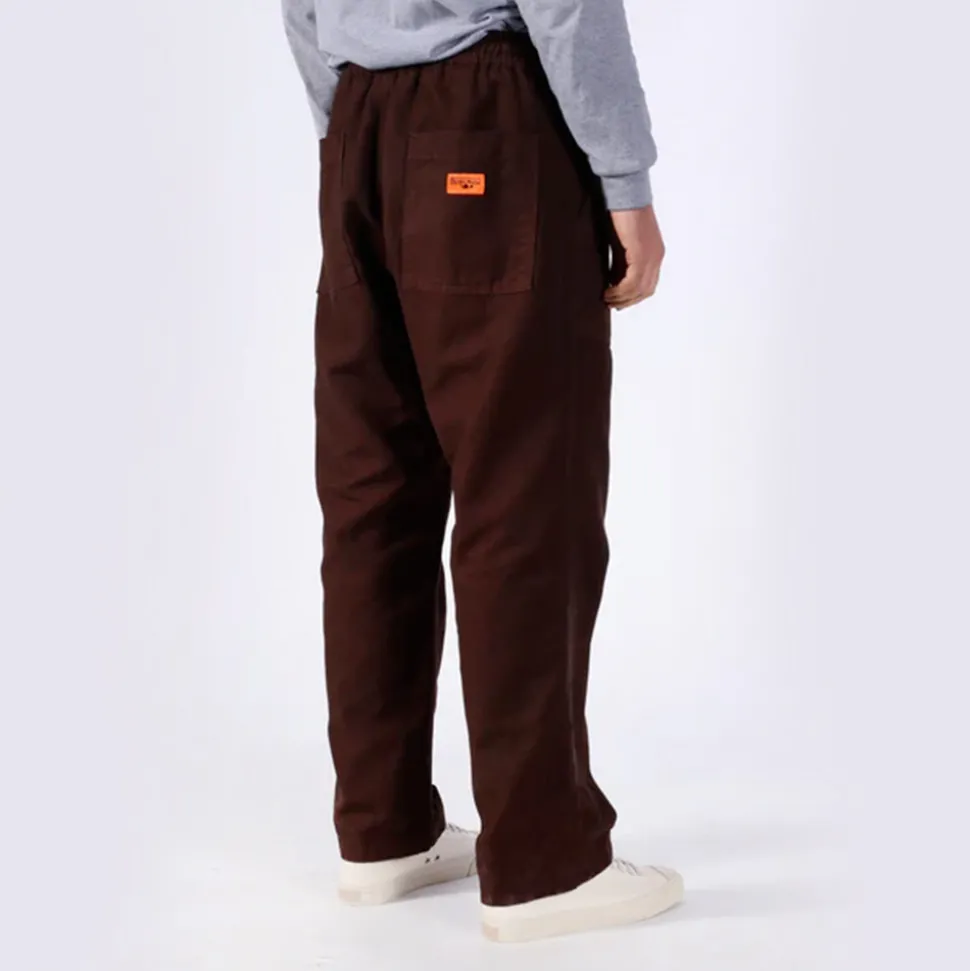 SERVICE WORKS - Pantalon Chef Canvas - Marron< Pants