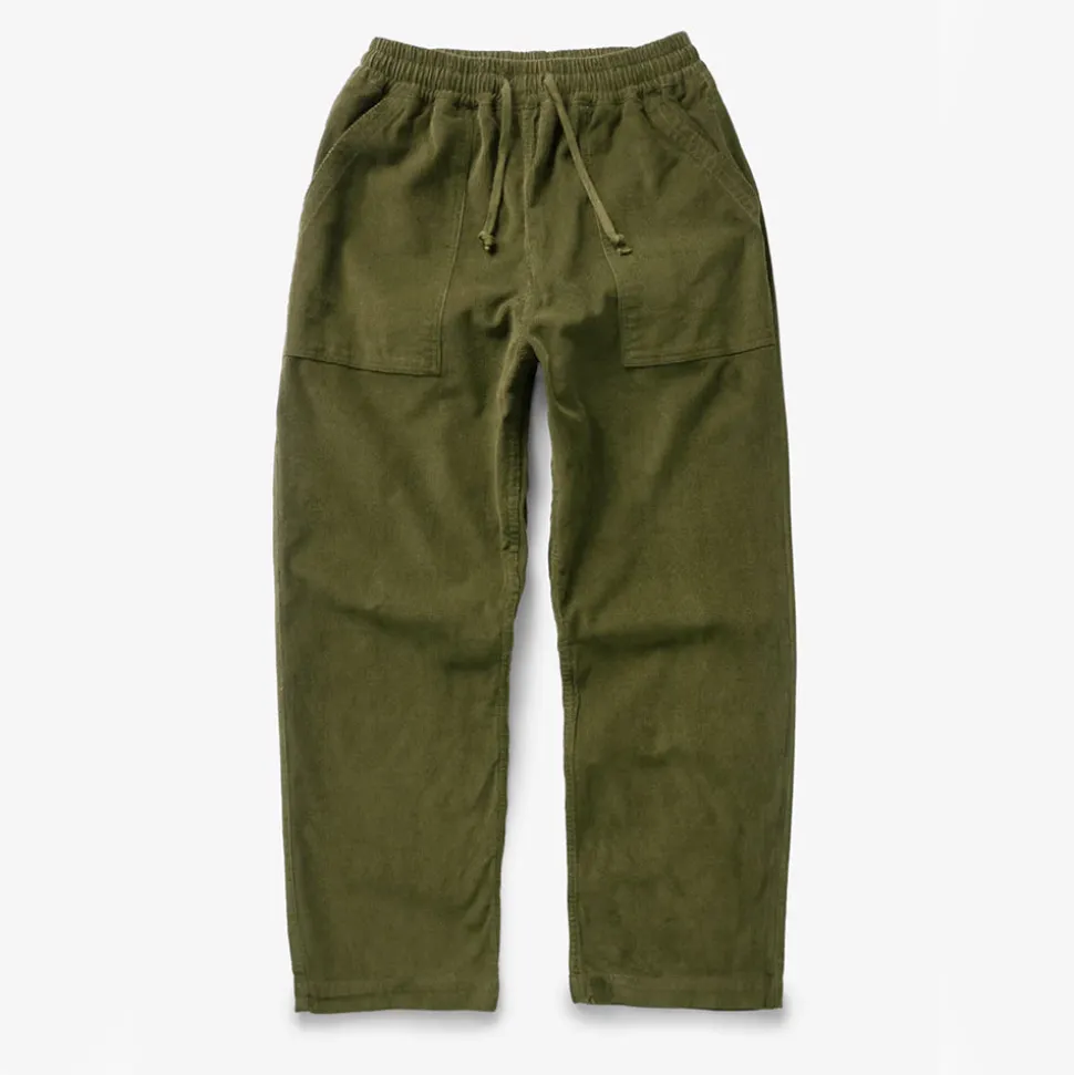 SERVICE WORKS - Pantalon Cordury - Olive< Pants