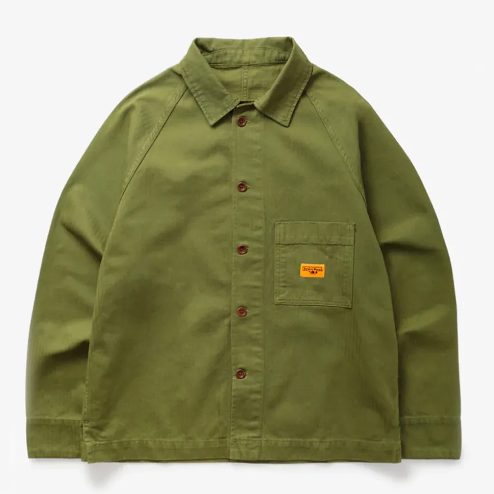 SERVICE WORKS - Veste à chevrons - Pesto< Jackets