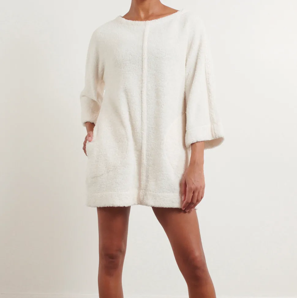 Simone Fan - Robe The Mini Dress - Ecru<Women Dresses