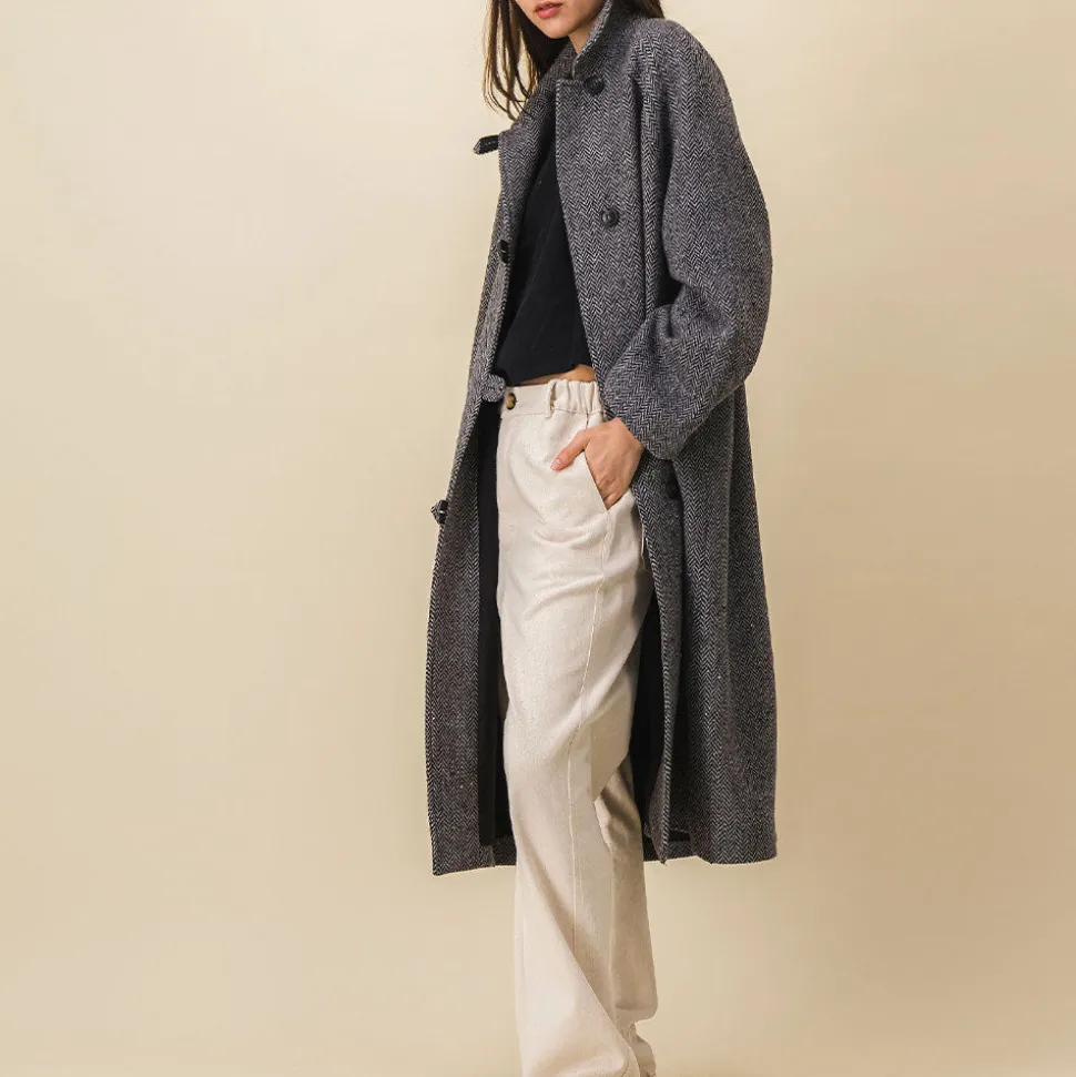 SIX SŒURS SIXSOEURS - Manteau Odile - Gris<Women Coats