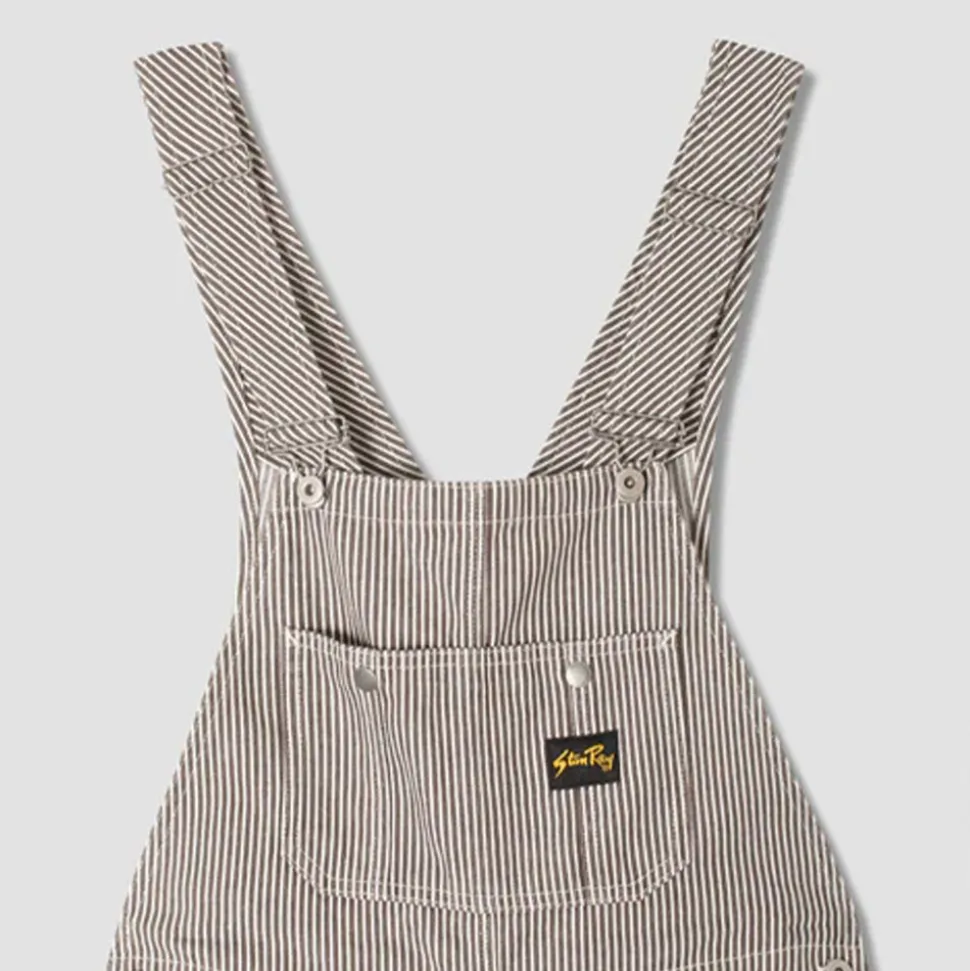 STAN RAY - Salopette Earls Bib - Marron Rayures<Women Jumpsuits