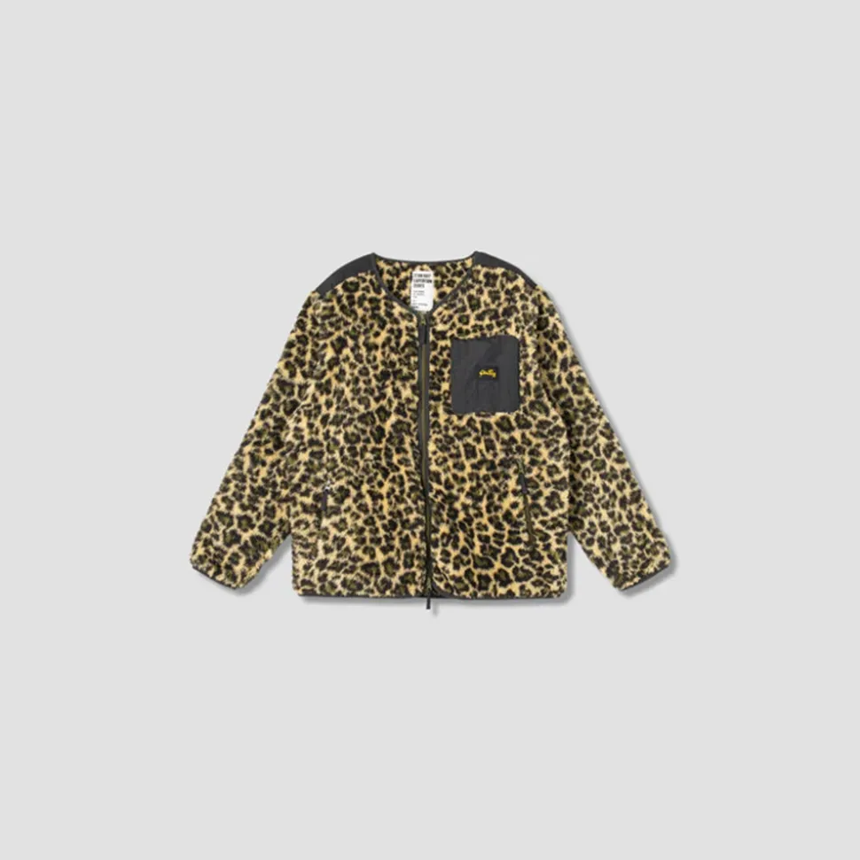 Stan Ray - Veste Fleece Cardigan - Leopard Camo<Women Jackets