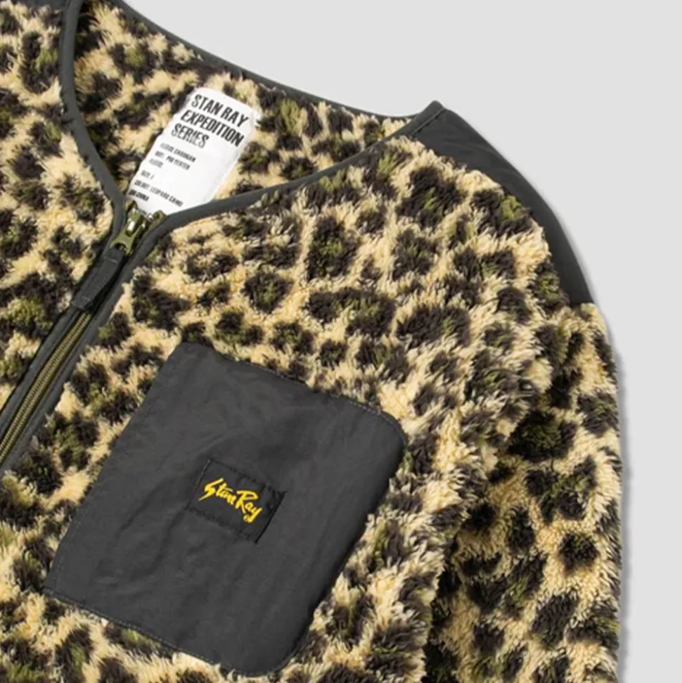 Stan Ray - Veste Fleece Cardigan - Leopard Camo<Women Jackets