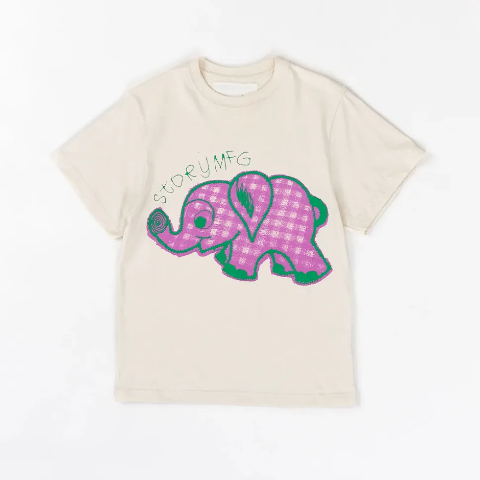 STORY MFG - T-shirt Grateful - Ecru & Pink< T-Shirts