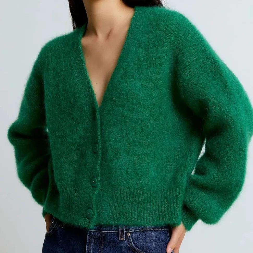 Surprise - Cardigan Monica - Vert<Women Knitwear