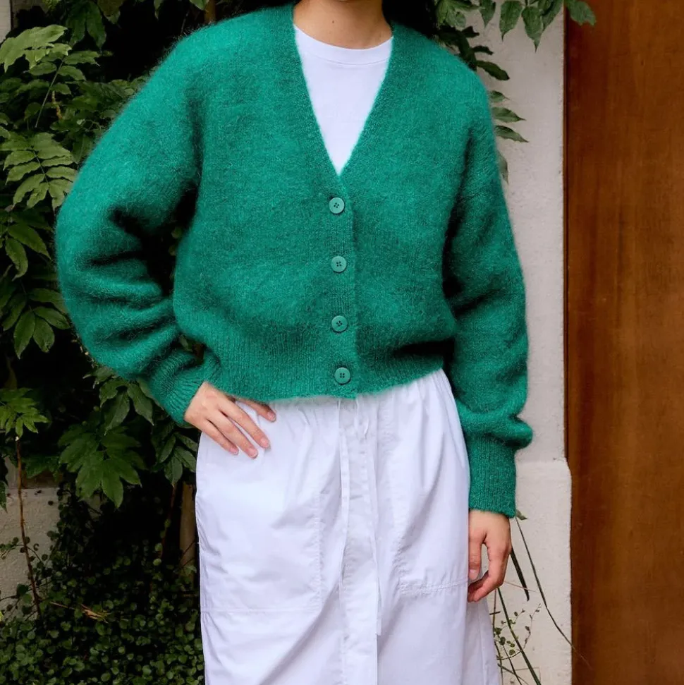 Surprise - Cardigan Monica - Vert<Women Knitwear