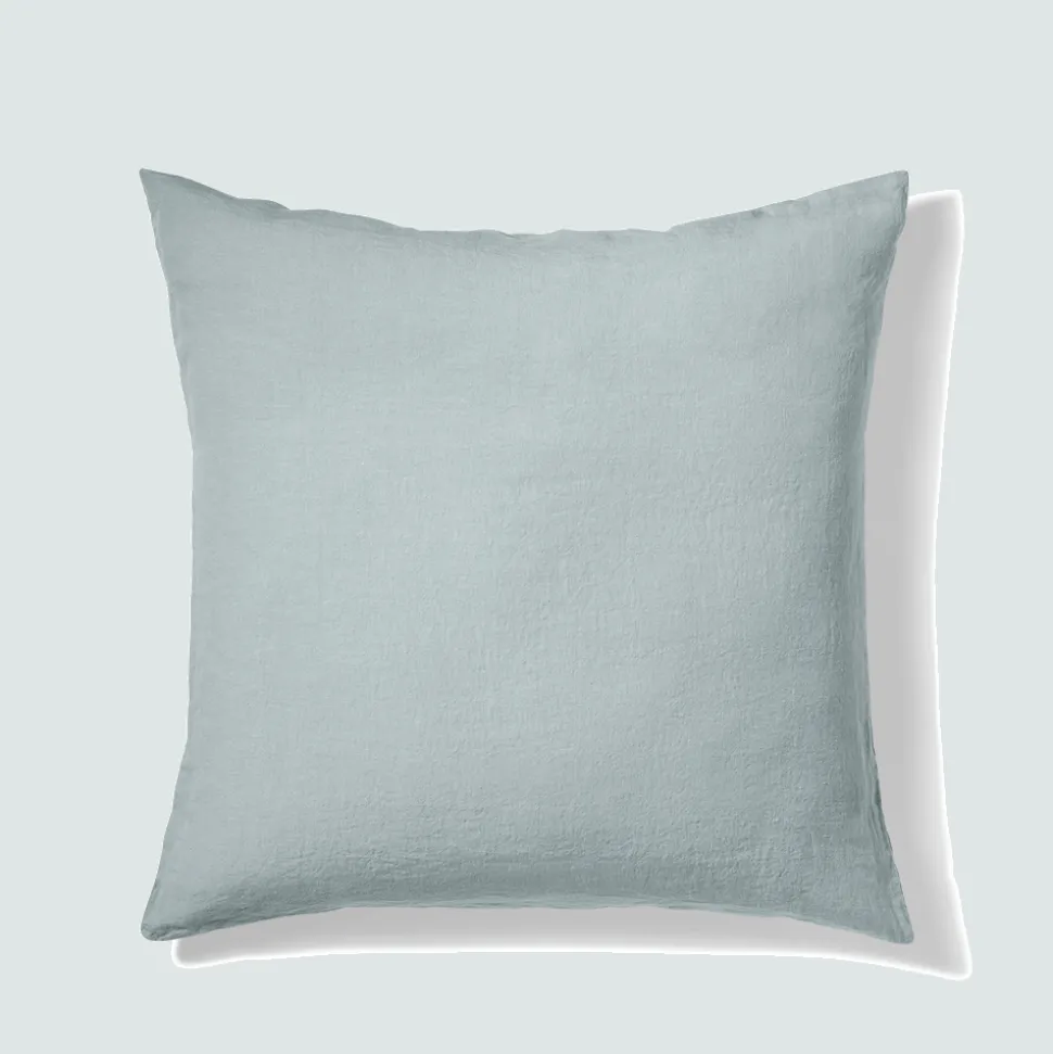 200 LINTEX Taie d'oreiller en lin lavé - Gris Vésuve< Pillowcases