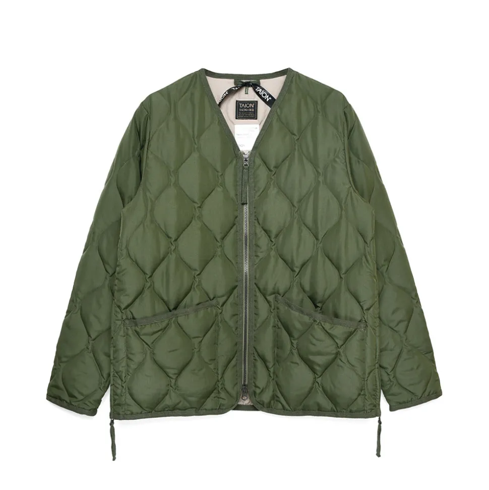 TAION - Veste Military Zip - Olive< Jackets