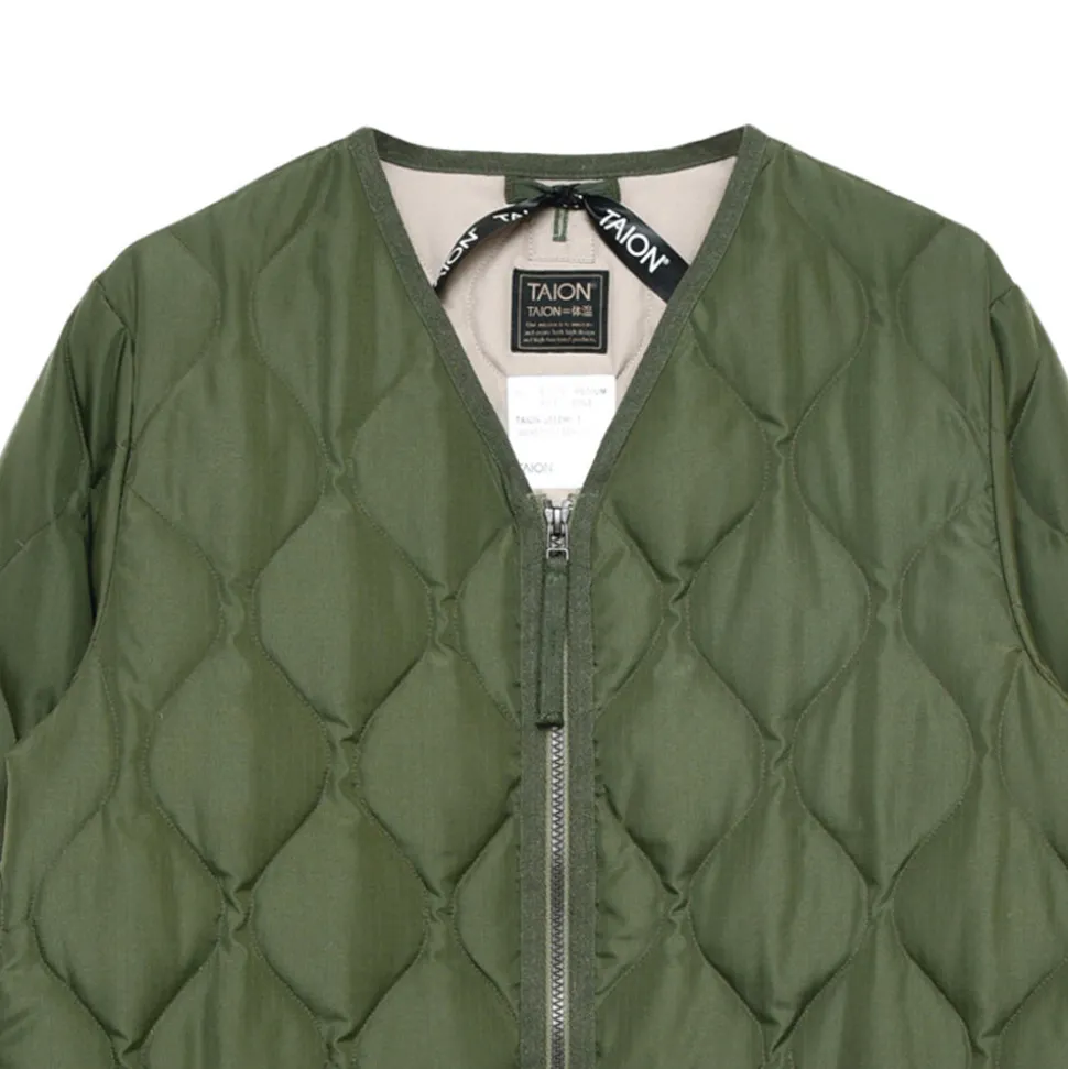 TAION - Veste Military Zip - Olive< Jackets