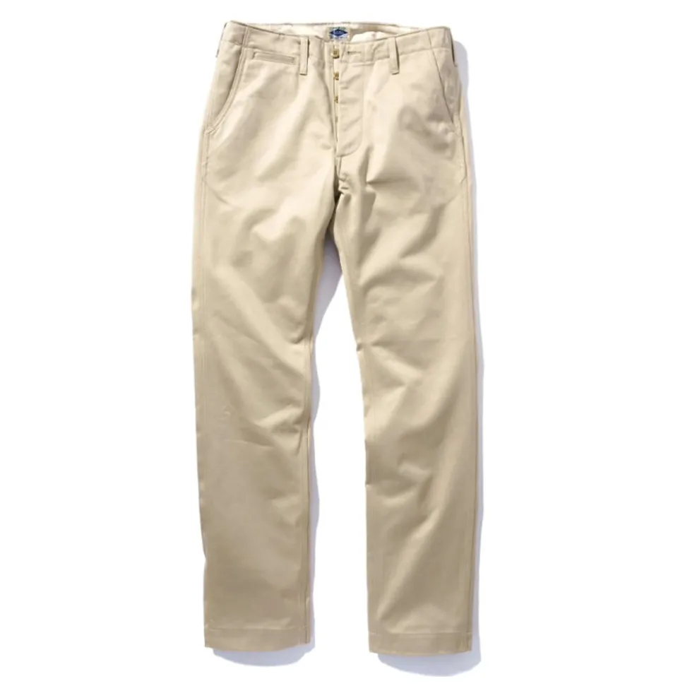 THE REAL MCCOYS - Pantalon Chino - Beige< Pants