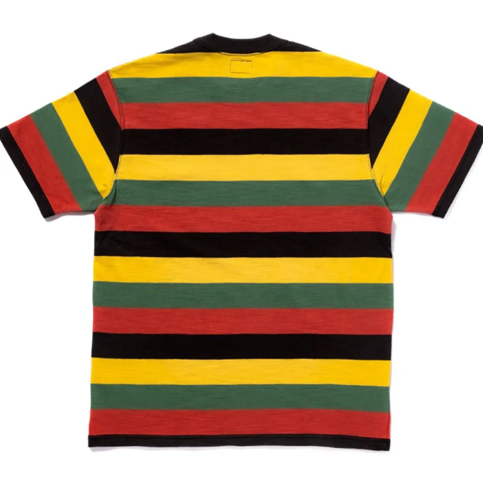 THE REAL MCCOYS - T-shirt rayé Buco Stripe - Jaune< T-Shirts