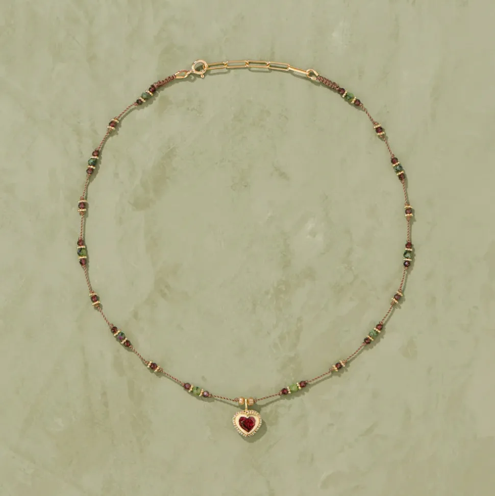 TITYARAVY - Collier Gini P Zoïsites - Marron<Women Necklaces