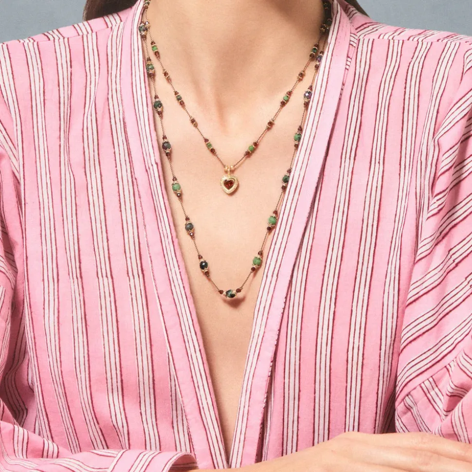 TITYARAVY - Collier Gini P Zoïsites - Marron<Women Necklaces