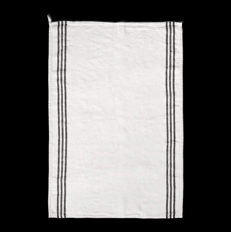 200 LINTEX Torchon en lin lavé - Blanc Optique< Tea Towels