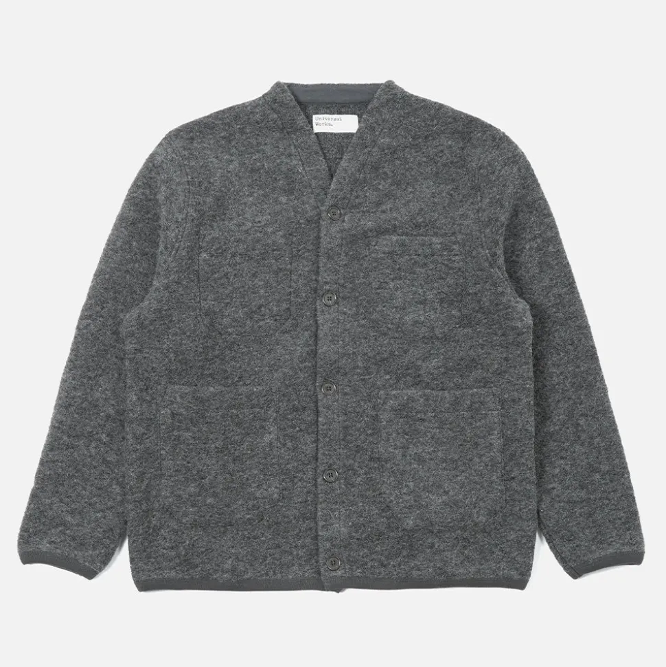 Universal Works - Cardigan à poches - Gris< Knitwear