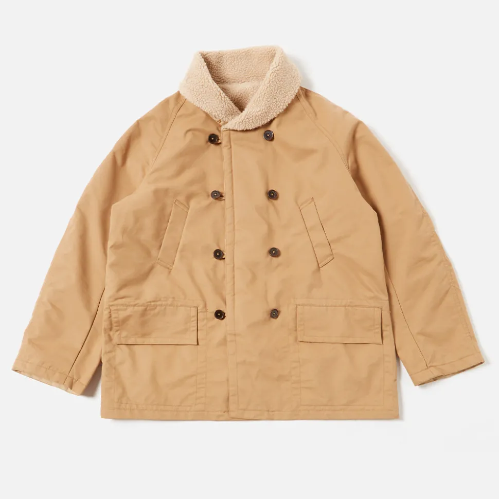 Universal Works - Veste Reversible Mackinaw - Sand< Jackets