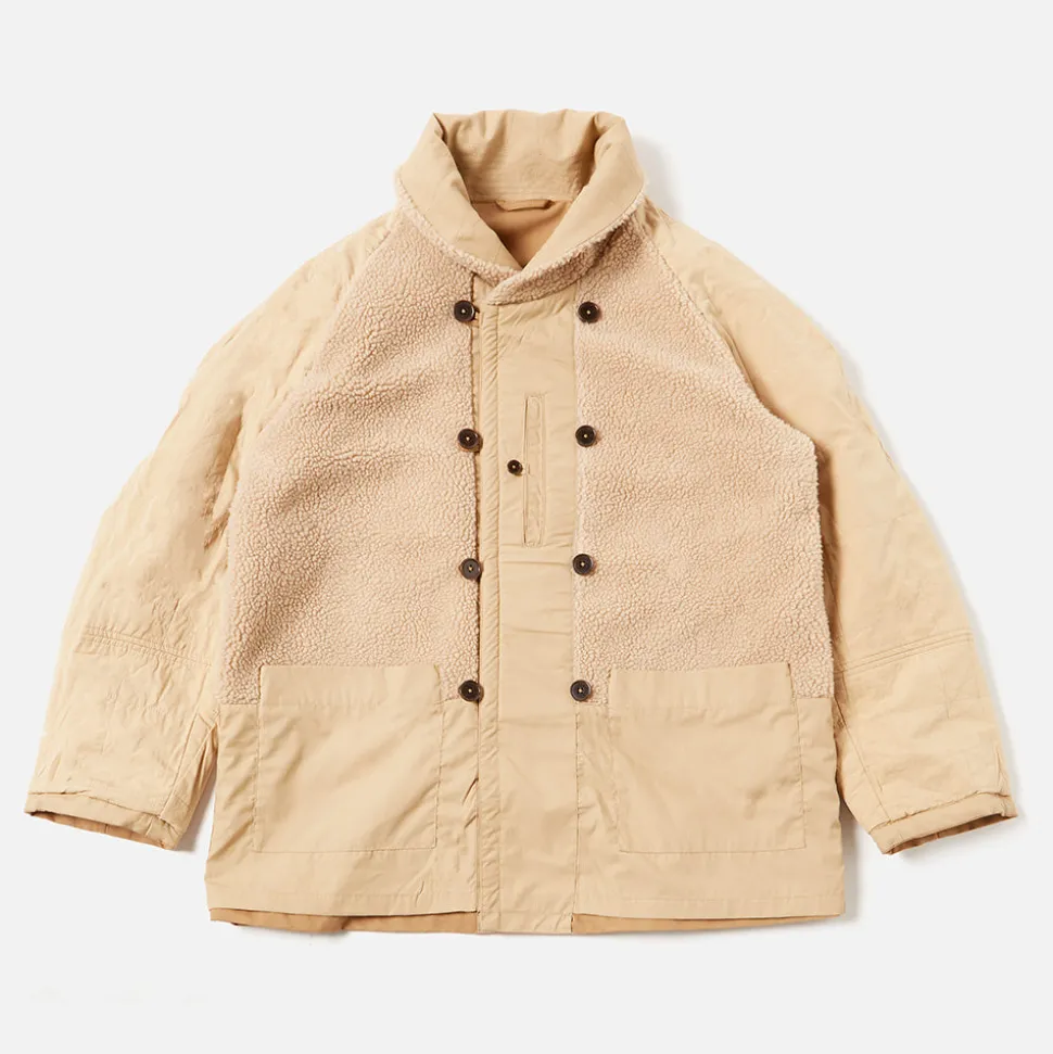 Universal Works - Veste Reversible Mackinaw - Sand< Jackets