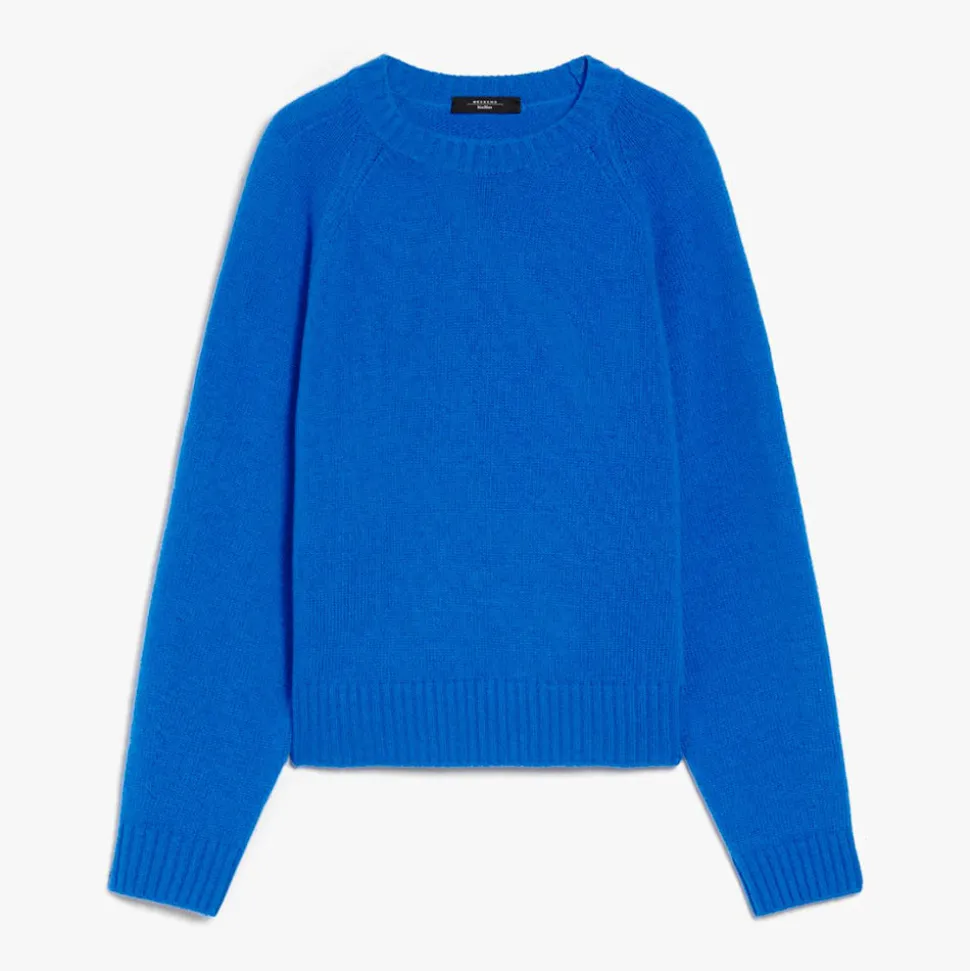 WEEKEND MAX MARA - Pull Gabbia - Bleu<Women Knitwear