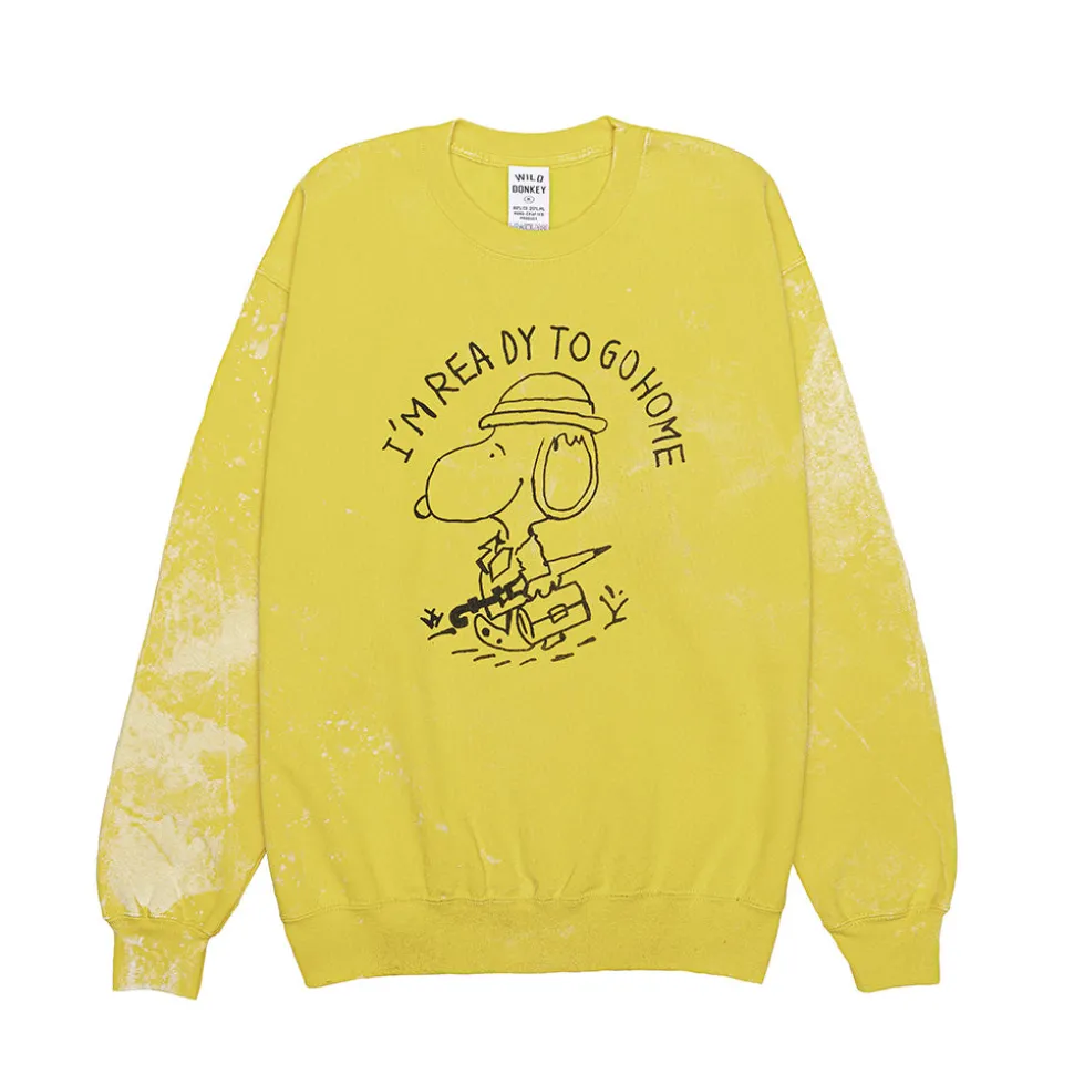 WILD DONKEY - Sweat Go Home - Jaune<Women Sweats