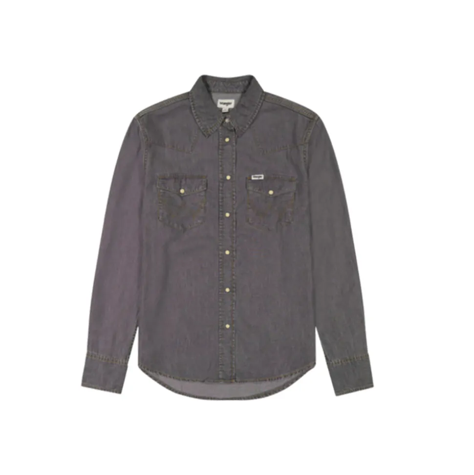 WRANGLER - Chemise Regular - Gris<Women Shirts