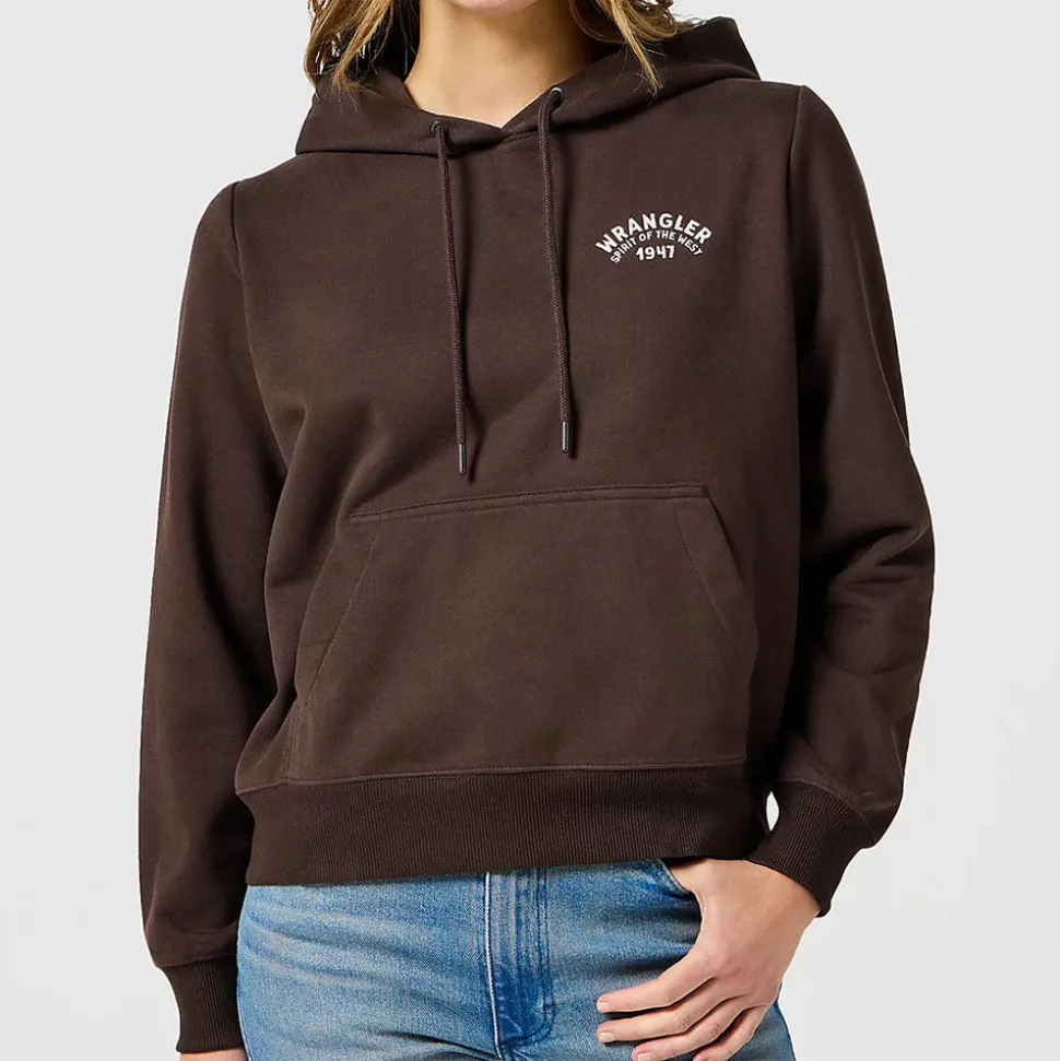 WRANGLER - Hoodie Regular - Marron<Women Sweats