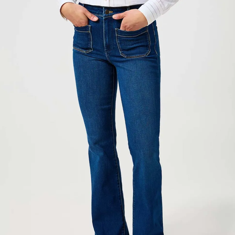 WRANGLER - Jeans Flare - Bleu<Women Jeans