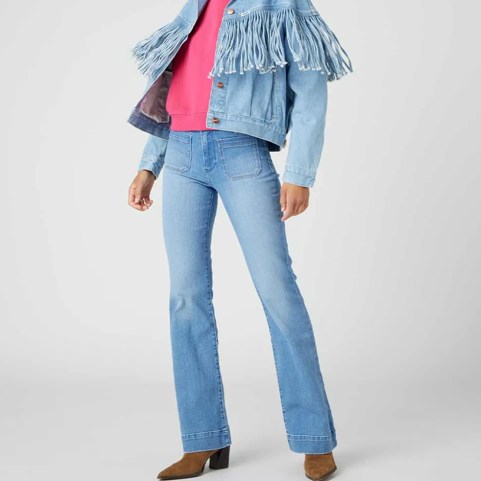 Wrangler - Jeans Hazel - Bleu<Women Jeans